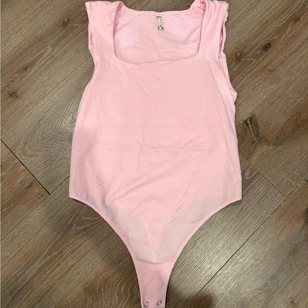 Free People Soft Pink Bodysuit